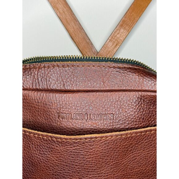 NWOT Portland Leather Goods Toaster Bag in Nutmeg Academia Boho Chic Cottagecore - Picture 3 of 8